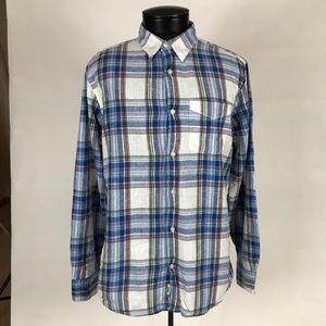 Old navy plaid button down shirt